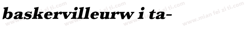 baskervilleurw i ta字体转换